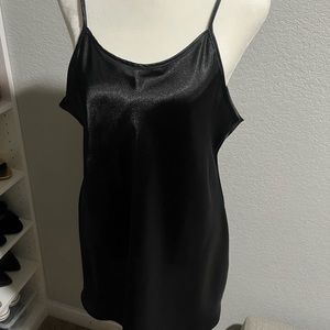 Lg/xl black silk chemise nwt